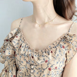 925 Sterling Silver Cross Shaker Charm Choker Necklace