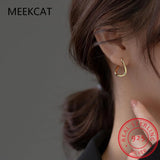 925 Silver Wavy Hoop Earring for Women BKEJ185