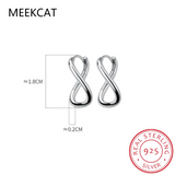 925 Silver Wavy Hoop Earring for Women BKEJ185