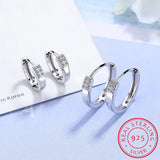 925 Silver Zirconia Circle Hoop Earring for Women