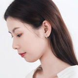 925 Silver Zirconia Circle Hoop Earring for Women
