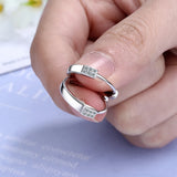925 Silver Zirconia Circle Hoop Earring for Women