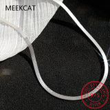 925 Silver Glossy Snake Bone Anklet Women Beach Summer Party Jewelry BKSL115