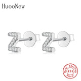 925 Silver A-Z Letter Stud Earring For Women