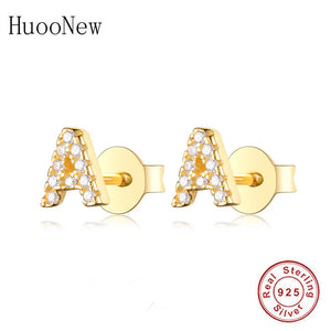 925 Silver A-Z Letter Stud Earring For Women