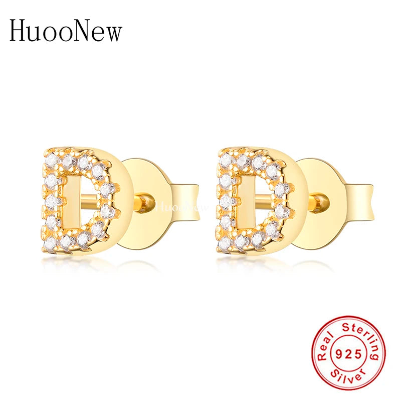 925 Silver A-Z Letter Stud Earring For Women