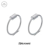925 Silver Minimalist Hoop Earrings Thread-shaped Ear Bone Earrin