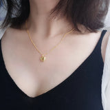 925 Silver Mini Heart Pendant Necklace for Women Party Dress