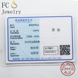 925 Silver Round Clear Zirconia Stud Earrings