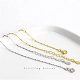 925 Silver Chain Bracelet Minimalist Style for Women Classic Couple Wristband