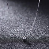 925 Silver Transfer Beads Clavicle Chain Necklace for Women