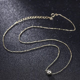 925 Silver Transfer Beads Clavicle Chain Necklace for Women