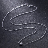 925 Silver Transfer Beads Clavicle Chain Necklace for Women
