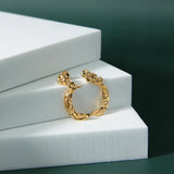 925 Silver Cold Wind Crescent Moon Earrings