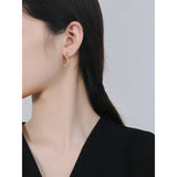 925 Silver Cold Wind Crescent Moon Earrings