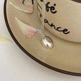 925 Sterling Silver Mirror Polished Pendant Necklace for Women