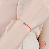 925 Silver Moissanite Bracelet Women Engagement Christmas Party Jewelry