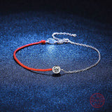 925 Silver Moissanite Bracelet Women Engagement Christmas Party Jewelry
