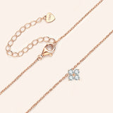 925 Silver Moissanite Lucky Clover Necklace for Stylish Women
