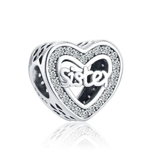 925 Silver Family Charm Beads for Bracelet Jewelry