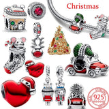 925 Sterling Silver Heart Charm Holder Key Ring