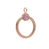 925 Sterling Silver Letter O Charm for Pendant Necklace Jewelry