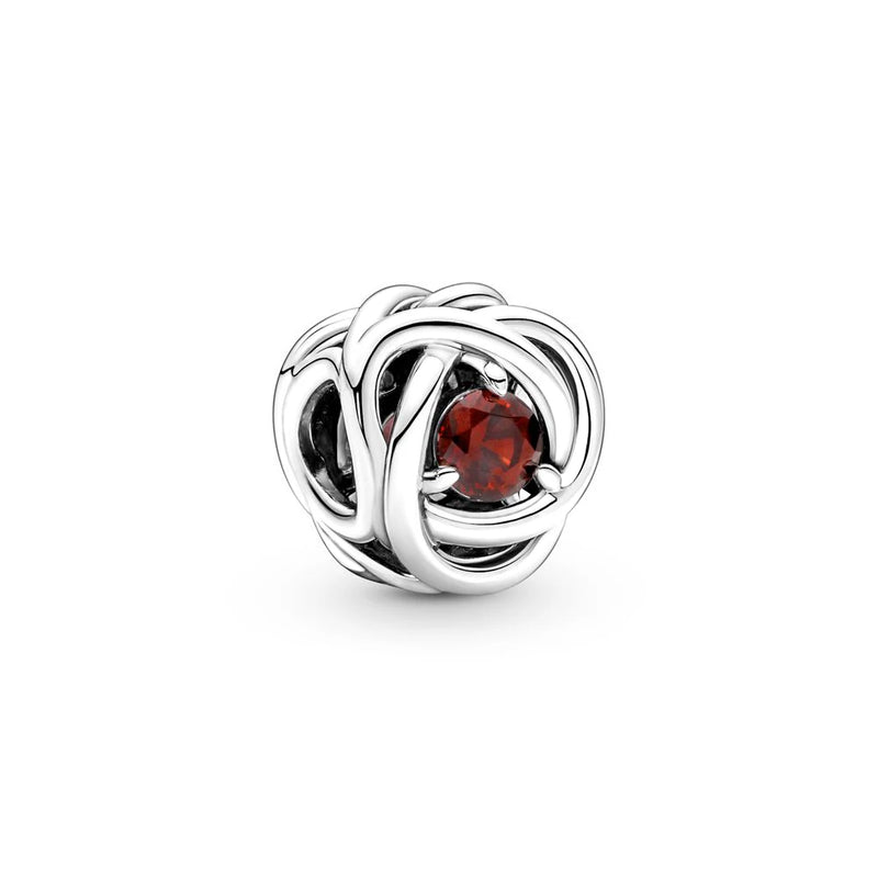 925 Silver Birthstone Charm Beads for Jewelry Making