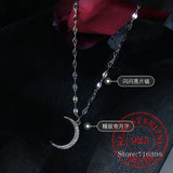 925 Silver Moon Anklet Bracelet CZ Dainty Meniscus Jewelry Beach Gift