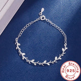 925 Silver Moonlight Forest Bracelets Branches Bangles Wedding
