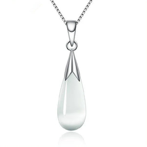 925 Silver Moonlight Opal Water Pendant Necklace Choker