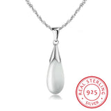 925 Silver Moonlight Opal Water Pendant Necklace Choker