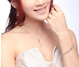 925 Silver Moonlight Opal Water Pendant Necklace Choker