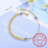 925 Silver Moonstone Moonlight Forest Bracelet for Women