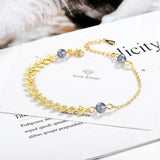 925 Silver Moonstone Moonlight Forest Bracelet for Women