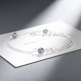 925 Silver Moonstone Moonlight Forest Bracelets for Women