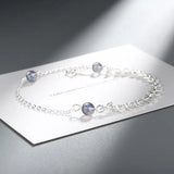 925 Silver Moonstone Moonlight Forest Bracelet for Women