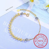 925 Silver Moonstone Moonlight Forest Bracelets for Women