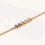 925 Silver Zirconia Charm Bracelet for Women