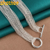 925 Silver Heart Pendant Necklace 18 Inch Chain for Women Men