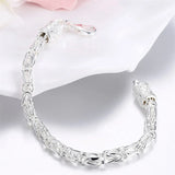 925 Silver Bracelet Multi-turn Lobster Clasp Wedding Jewelry