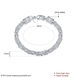 925 Silver Bracelet Multi-turn Lobster Clasp Wedding Jewelry