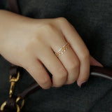 925 Silver Multicolor Zircon Crown Ring Women 14k Plated Jewelry