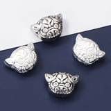 925 Sterling Silver Tiger Charm Bead DIY Jewelry Gift