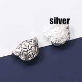925 Sterling Silver Tiger Charm Bead DIY Jewelry Gift