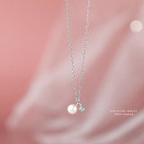 925 Silver Fresh Water Pearl Cherry Pendant Necklace for Women