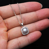 925 Sterling Silver Natural Freshwater Pearl Pendant Necklace For Women