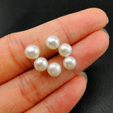 925 Silver Freshwater Pearl Stud Earrings Women's Earring for Gift / Party