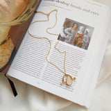 925 Sterling Silver Rose Quartz Drop Pendant Necklace