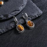 Sterling Silver Moonstone Earrings Labradorite Gems