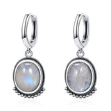 Sterling Silver Moonstone Earrings Labradorite Gems
